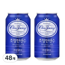 초정탄산수 플레인, 350ml, 48개