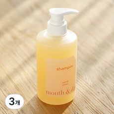 먼스앤데이즈 두피케어 퍼퓸 헤어 샴푸 우디 시트러스향, 3개, 500ml