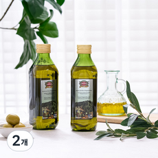 바예호 엑스트라버진 올리브유 피쿠알 냉압착 오일, 2개, 500ml