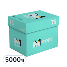 무림페이퍼 M Copy 엠카피 민트 75g, 5000개, A4 5000개, A4