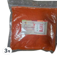 한국유통 다정 청양 고추가루 굵은, 3개, 1kg
