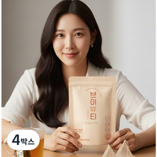 호박팥차 제로 카페인칼로리 출산전후 성형후 브이 뷰티, 4박스, 20개입, 2g