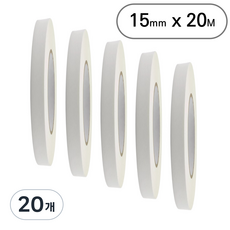 아트위브 마스킹 테이프 종이테이프 아이보리 15mm, 20개