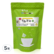 [본사직영] 다예 100% 국산 맛있는 국화꽃차 생분해 삼각티백, 50개입, 5개