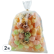 [안주킹] 소용량 앵두콘 추억의과자 레인보우 칼라콘, 85g, 2개