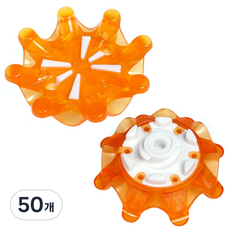 예코 골프화 징 스파이크 교체 FT3.0 타입, J(오렌지+화이트), 50개