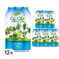 와나 NFC 100% 천연코코넛워터, 12개, 330ml