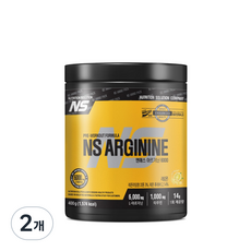 NS 아르기닌 6000 고함량 아미노산보충제 레몬맛, 2개, 400g