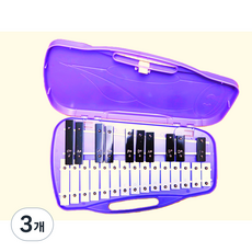 명창 실버스타 공명 실로폰25K(보라색)피아노 건반 스타일 [실.채포함], 3개, 보라색, 25판