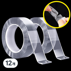 로열스테디 자국없는 초강력 양면테이프, 12개