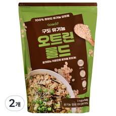구도 오트린 유기농 롤드 오트밀 핀란드 100% 압착귀리 oatmeal oats, 2kg, 2개
