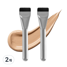 ETCM 결자국제로 초밀착 파운데이션 브러쉬, 2개, 실버