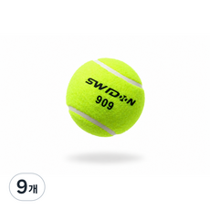 SWIDON 테니스공 스포츠 트레이닝 공 반려견 놀이 운동용 볼, 9개, SWIDON(929)
