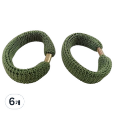 밀가드 신형 군용 일체형 통고무링, 6개, 국방색