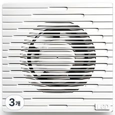 아리 일반 환풍기 욕실 주방 화장실 천장용 벽면 강력한 환기 배기 저소음, LD-P100 욕실용환풍기(날개10cm), 3개