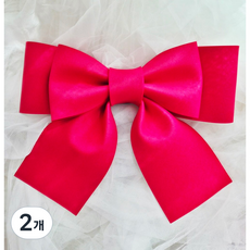 완제품 EVA 리본 대형 선물포장 꽃다발 파티 장식 리본 핑크, 2개, 빨강