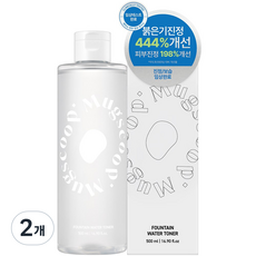 머그스쿱 병풀 5만PPM 리포좀 히알루론산 수분 진정 토너, 2개, 500ml