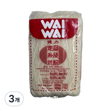 와이와이 쌀국수 오리엔탈 스타일 라이스 버미셀리 / WaiWai Oriental Style Instant Noodles Vermicelle, 200g, 3개