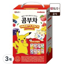 담터 포켓몬 콤부차 버라이어티팩, 3개, 80개입, 5g