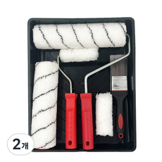 kb 9인치 벽천장 드로잉 드럼브러쉬 개조공구세트+트레이, 2개