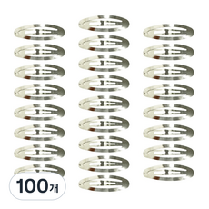 리본빌 헤어핀만들기 리본공예재료 똑딱핀 핀대 무니켈똑딱핀, 타원 똑딱핀 6cm, 100개