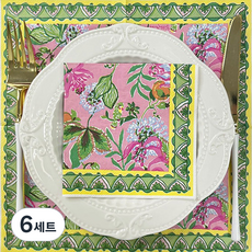 오릴리 유로피안 가든 접대용 냅킨, 6세트, 20개입, 25cm