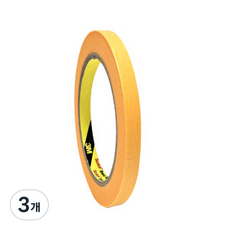 쓰리엠 244 마스킹테이프 5미리 50미터 5mm x50m, 3개