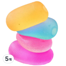 무둥 KC인증 말랑 스퀴시 스트레스볼, 5개, 256g, 블루