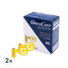 GC녹십자MS 글루코케어 혈당시험지, 2개, 50매