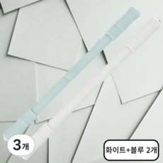 오브젝티브 펜돌리기 전용 스틱 연습 펜, 3개, 화이트블루