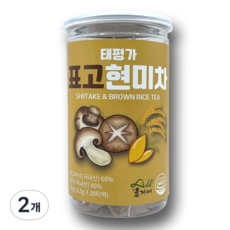 태평가 표고버섯 현미 차 티백, 2개, 20개입, 1.5g