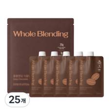 홀블렌딩 식물단백 파우치 카카오 단백질 쉐이크 (완두콩 무첨가제 단백질), 25개, 40g