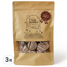 풍심당 작은달 국내산 현미 무설탕 초코 뻥튀기 쌀과자 인기과자 회사 간식, 3개, 100g
