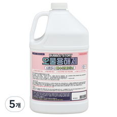 버블 스토리 오물용해제 하수구클리너 배수구클리너 세면대 오물분해제, 4L, 5개