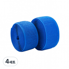 칼라벨크로 너비2.5cm 25M 암수 세트, 4개, 파란색