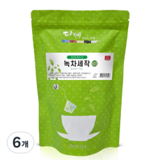[본사직영] 다예 100% 국산 맛있는 녹차세작 생분해 삼각티백, 800mg, 50개입, 6개