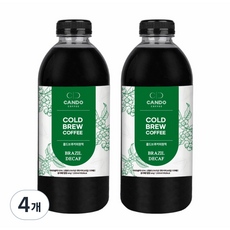 캔두커피 콜드브루 원액 + 디카페인 콜드브루 브라질, 4개, 1개입, 1L