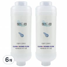 녹물제거 불순물제거 여행용샤워기필터 기본충실 샤워기필터, 무향, 6개