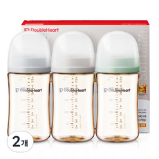 더블하트 모유실감 3세대 PPSU 젖병 트리플팩, 모먼트, 2개, 240ml