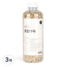 방앗간아이 혼합17곡 국산 1L 잡곡 용기 소포장, 3개