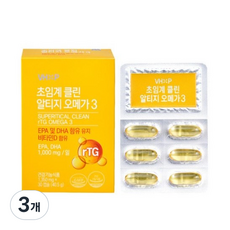 플러스엑스팜 초임계 클린 알티지 오메가3, 30정, 3개