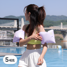 클로덴 프리미엄 2중 공기마개 암튜브, 5세트, 라일락퍼플