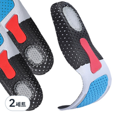 풋더이지 아치서포트 충격완화 발편한 기능성 깔창, 2세트
