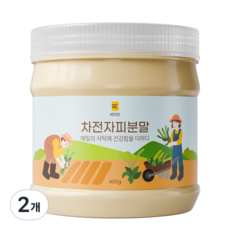 [Non-GMO 100%] 비이츠 차전자피 가루 분말, 2개, 400g