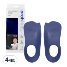 BODYFINE [이봉주 선수 개발 깔창] 바디파인 아치 서포트 1등 아치파인 논슬립 아치 깔창 핏블리 PICK, 4세트