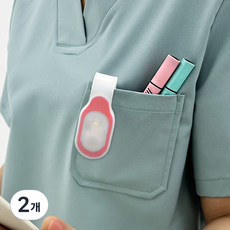 LED 실리콘 램프 휴대용 손전등 자전거 조명 랜턴 간호사용품 소형후레쉬, 2개, 레드