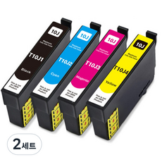 훼이머스잉크 엡손 T10J 호환잉크 WF2930 XP2200 XP2205 T10J170 T10J270 T10J370 T10J470, 2세트, T10J (검정+파랑+빨강+노랑)1세트