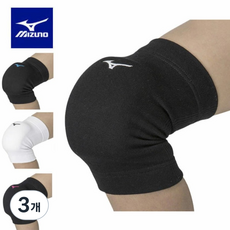 미즈노 양측 무릎 보호대 패드 배구 농구 헬스 V2MYA, 블랙, 3개