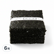 명식품본사 파래김 [대포장] 100매 구워 쌈싸먹는김, 225g, 6개