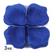 부직포 장미300 꽃잎 조화 플라워샤워 프로포즈 웨딩 장식 소품, 3세트, 25-딥블루300장